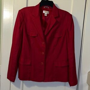 Talbots Vibrant Red Women's Blazer
